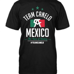 Camiseta oficial del Canelo Alvarez con bandera de mexico