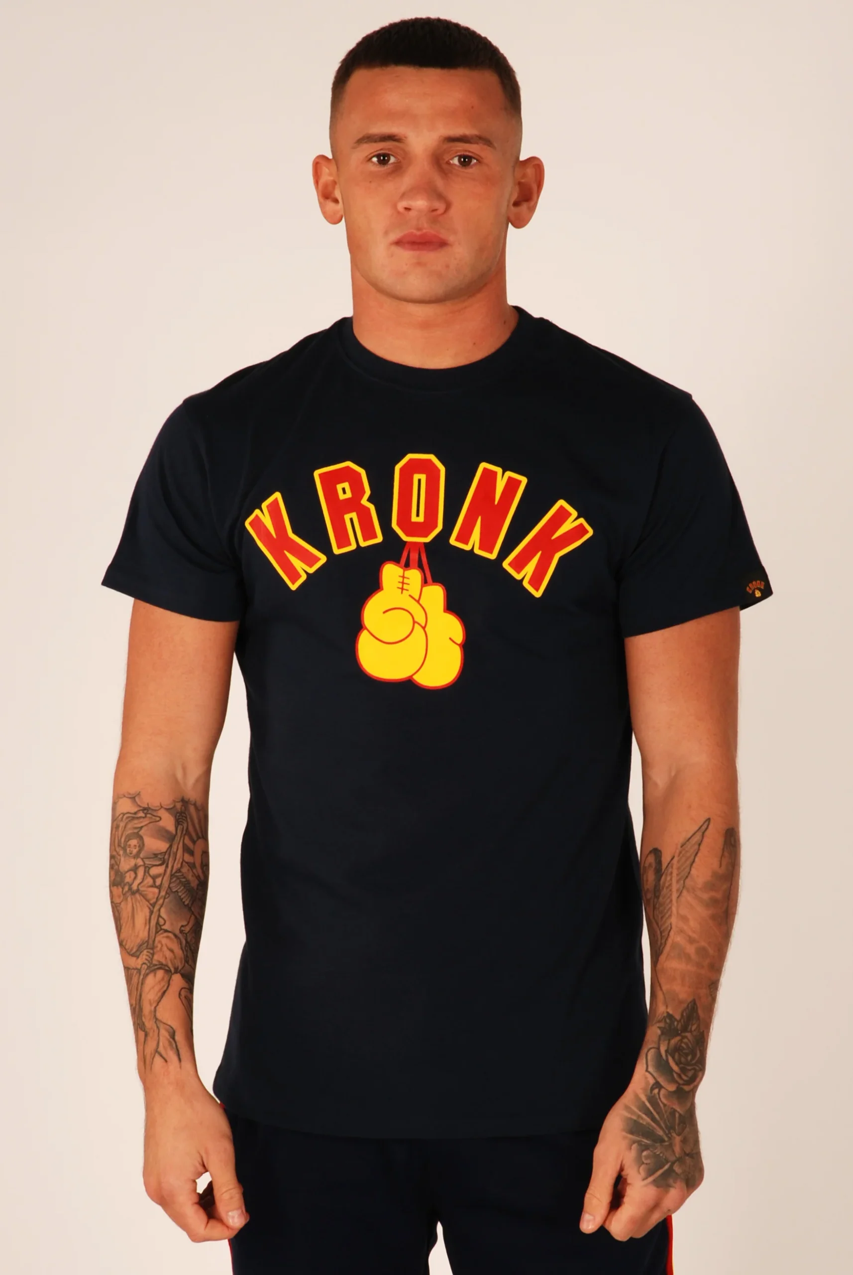 Maglietta Senza Maniche KRONK Gym Uomo - Stampa 'Faded G', Vintage, 100% Cotone - Per Allenamento E Streetwear, Heritage Boxe Detroit