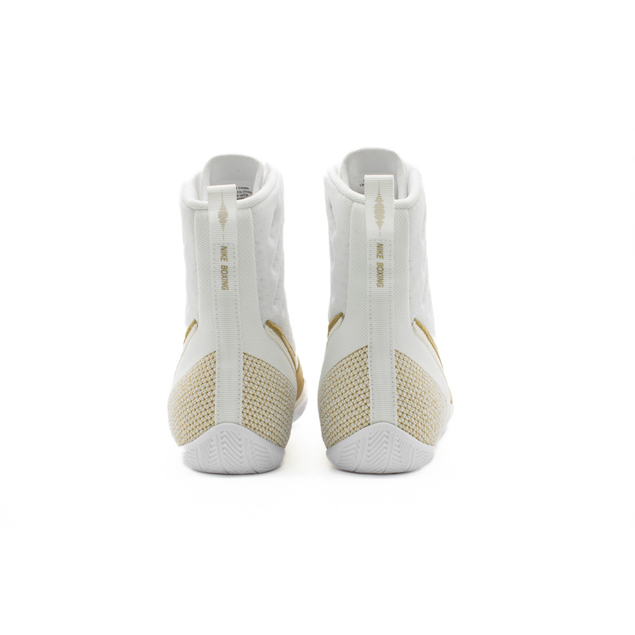 BOTA DE BOXEO NIKE MACHO MAI 3.0 WHITE GOLD - Imagen 9