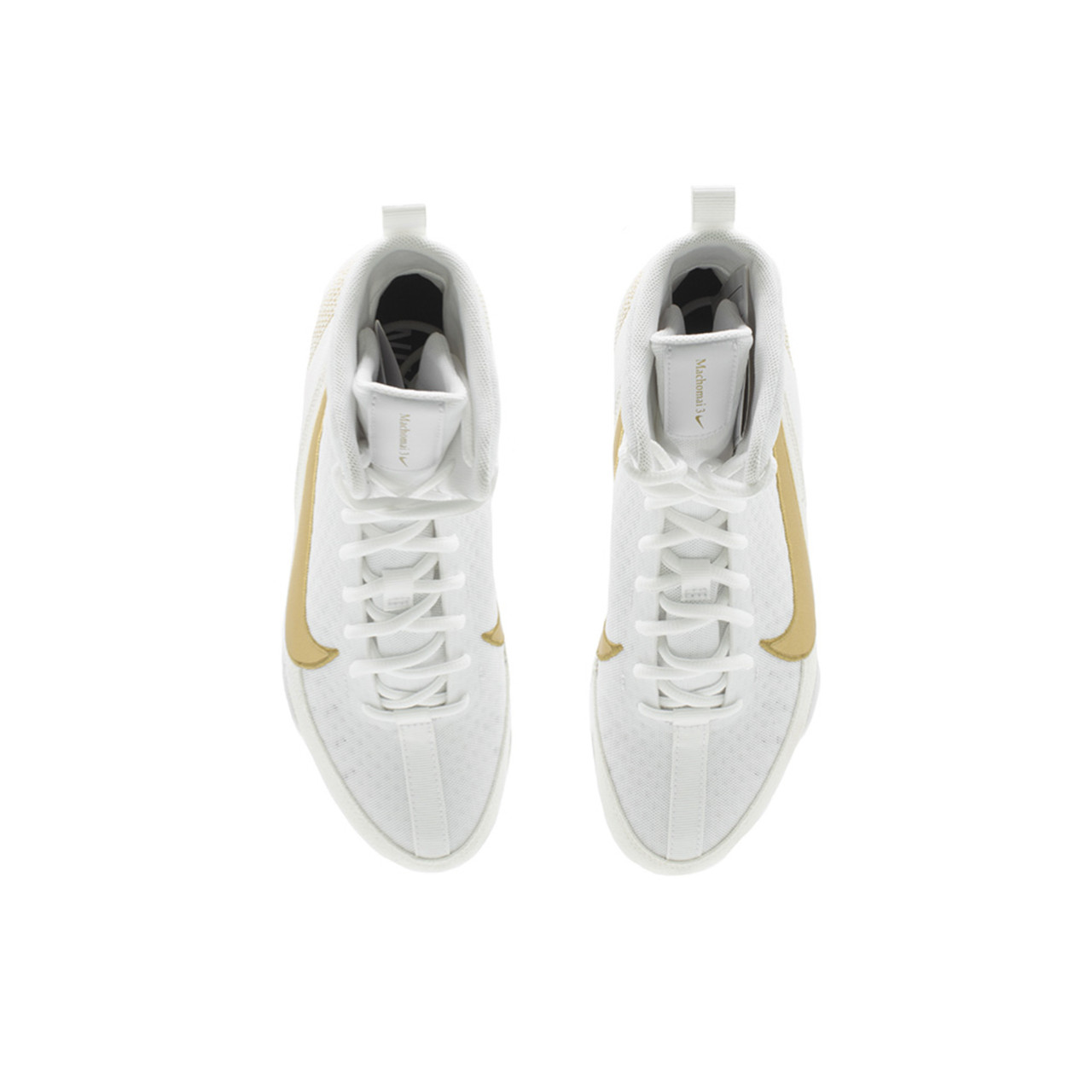 BOTA DE BOXEO NIKE MACHO MAI 3.0 WHITE GOLD - Imagen 6