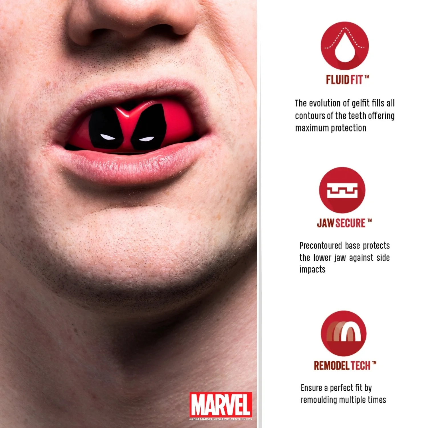 Protector bucal safejaw Deadpool