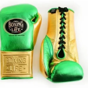 Guante no boxing no Life green gold 10oz